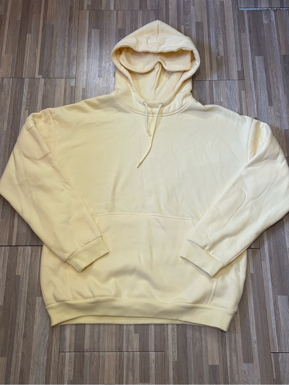 Comfrt Airplane Travel Mode Hoodie Unisex in Buttercream Size 2XL - Picture 4 of 7